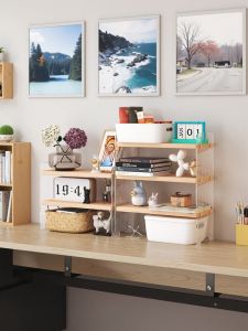 Acrylic Multi-layer Desktop Organizer Rack Cup Holder Office Desk Position Arrangement Shelf Home Furniture Display Rack