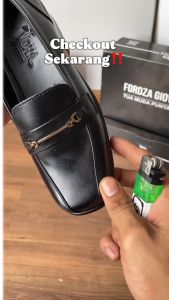 Sepatu Pantofel Wanita Formal Kerja Kantor Kulit V011 (COKLAT)