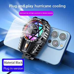 Mobile Phone Cooler Air-Cooled Three-Level Battery Charging Plug-In Back Clip Portable Cooling Fan