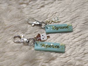 Personalized Customized Name Keychain Bag Tag