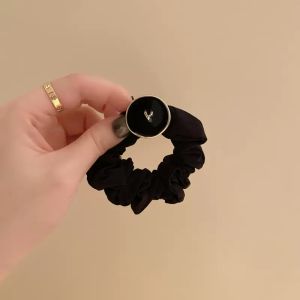 Elegant Black Metal Hair Ties for Women Stylish Hair Bands Retro Hair Hoops Fresh out Fashion Banana Clips Alloy Hair Accessories