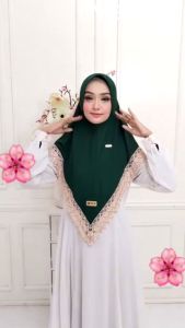 HIJAB INSTAN DANEEN ORIGINAAL RAFILAH || JILBAB RENDA PRADA PREMIUM 329