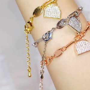 Gelang Rantai Paperclip Tas GLR-351 VR