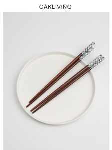 Handmade Red Rosewood Chopsticks No Paint No Wax High End Household Shell Design Chinese Style Dining Utensils Oakliving