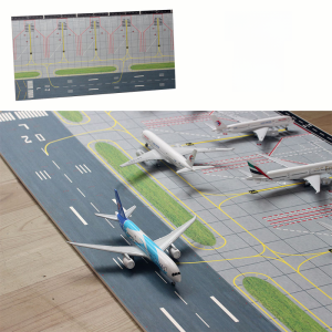 1:400 Airport Model Passenger Plane Sound 777 Airbus 380 Runway Apron Sand Tray Background Miniature Scene