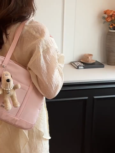 SEA YADOU กระเป๋าสะพายข้างผู้หญิงกระเป๋าสะพายข้างกระเป๋าลำลองแบบเรียบง่ายความจุขนาดใหญ่