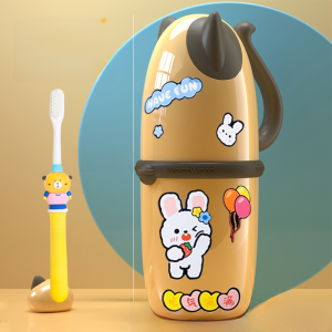Kids Travel Washing Set Gargle Cup Brushing Tooth-Cleaners Holding Toothbrush Toothpaste Cup Tooth Mug Storage Box Teeth Washing Cup
