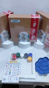 Paket Lukis Kanvas Set Dilengkapi Dengan Cat Akrilik Kuas Dan Palet | Toys Gift & Creative Activity