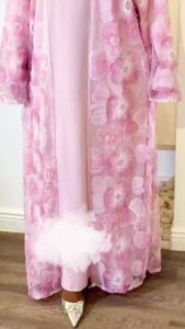 Vải Tuyn Cao Cấp Đính Sequin Pháp Châu Phi 5 Thước Chất Lượng Cao Dùng Cho Váy Cưới Phong Cách Nigeria May Cho Nữ