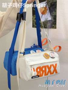 Niche Style Retro Street Trendy All-Matching Bag Womens Large-Capacity Crossbody Bag Mens Casual Sports Style Girls One-Shoulder Bag