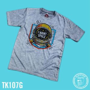 เสื้อยืดคอกลมแขนสั้น ผ้าTK พิมพ์ระบบ Sublimation นุ่ม สวมใส่ สบาย ระบายอากาศไม่ร้อน ( รหัสสินค้า TK 107 )