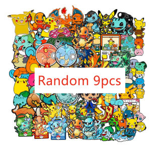 Bandai | 9Pcs Eeveelutions Enamel Pins Set Cute Fantasy Lapel Brooches Elf Ball Decorative Badges for Backpack Ideal Gift for Fans