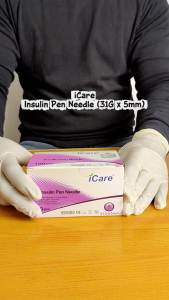 iCare 31G x 5mm Insulin Pen Needles 100pcs Painless Injection Compatible with BD NOVO SANOFI Pens