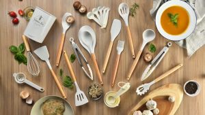 TERBARU!! Spatula Set isi 17pcs Bahan Silicone / Alat Masak Serbaguna Utensil Premium