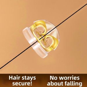 TINGGU | Drop-proof Earring Backs Soft Silicone Gold Plated