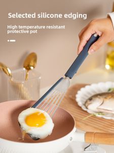 Onlycook Butterfly Silicone Stainless Steel Cooking Spatula for Pancakes Fish Eggs Flip over Special Kitchen Utensil