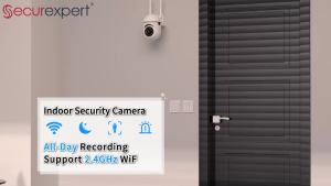 5MP 4x Zoom Wireless Security Surveillance Camera 2.4G Wifi IP Camera Indoor AI Human Tracking Two-way Audio Night Color Camera
