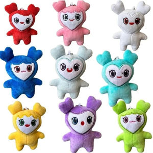 ตุ๊กตาขนนุ่มน่ารักสไตล์เกาหลี 9 ชิ้น/ชุด ตุ๊กตาการ์ตูนสัตว์ TWICE Momo พวงกุญแจจี้ห้อย สำหรับแฟนคลับ สาวๆ ของขวัญวันเกิด