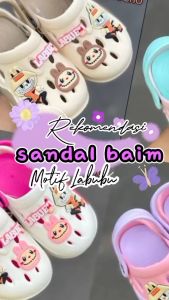 Sandal Baim Anak Perempuan Labubu Lucu Imut Anti Slip (24-29)