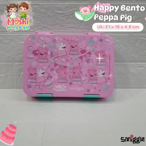 Tempat Makan Peppa Pig / Meal Set Peppa Pig / Box Bekal Anak Perempuan / Lunch Box Anak Girl / Misting Anak Bekal Sekolah Anak