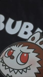 Kaos Lengan Panjang Gambar Labubu Anak Perempuan Usia 35-14 Tahun Bahan Cotton Combed Viral