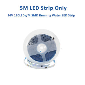 MJJC | 24V WS2811 Horse Race LED Strip Running Water Flowing Light 2835 10mm 120LEDs/m RF Touch Panel Controller for Home Decoration