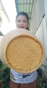 หวดนึ่งข้าวสำหรับนึ่งข้าวขาย สำหรับใส่หม้อเบอร์ 28แบบถักก้นและขอบด้วยเส้นพลาสติก