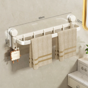 SHENFAN | No-Drill Dual-Bar Towel Rack