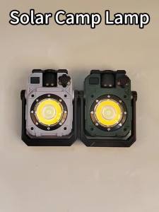 Đèn Làm Việc Năng Lượng Mặt Trời Sạc Lại Được Từ Tính 5 Chế Độ Đèn Pin LED Chống Nước Dùng Cho Trường Hợp Khẩn Cấp Cắm Trại Ngoài Trời Món Quà Giáng Sinh Lý Tưởng Cho Những Người Đam Mê Hoạt Động Ngoài Trời
