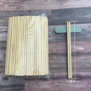 Disposable Bamboo Chopsticks Commercially Used for Restaurant Takeaway Diners Household Convenient Bowl-Chopsticks Set