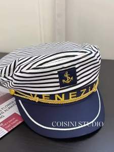 Vintage Nautical Beret Cap