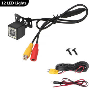 Car Rear View Camera LED Night Vision Lens Fisheye Backup Parking Reverse Camera 170° Wide Angle Parking Assistance Kit