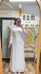 Set Áo Dài Truyền Thống Dáng Suông Nhẹ Phúc Thọ