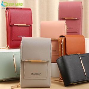 DM 招财钱包 Womens Fashion Touch Screen Blocking Cellphone Purse Women Mobile Phone Card Holder Shoulder Bag Crossbody 风水钱包