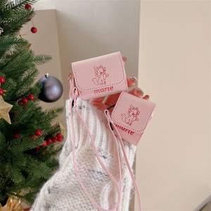 Crashstar hoạt hình dễ thương hồng mèo da mềm AirPods trường hợp với dây cho AirPods 1 2 3 AirPods Pro 2 inpods 12 i12 Tai nghe không dây Bluetooth Tai nghe Túi đựng tai nghe Vỏ chống sốc vỏ vỏ bán nóng