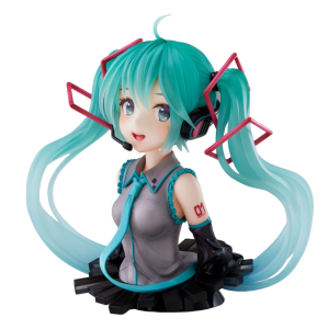 Bandai | Hatsune Miku Bust Desktop Cute Action Figure 11cm Anniversary Anime Figurine Kawaii Girl Model Toy Gift