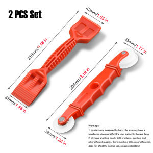 Bộ 2 Dụng Cụ Lắp Đặt Dải Cao Su Cửa Sổ Cửa Ra Vào Với Bánh Xe Lăn Xẻng Chất Liệu Nylon Dụng Cụ Cầm Tay Ép Niêm Phong Màn Hình