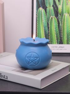 Chinese Style Star Pattern Candle Silicone Handmade DIY round Soap Candle Aromatherapy Plaster Baking Mold Kitchen Cooking Tools