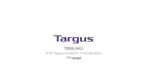 Targus 15.6" Sagano EcoSmart Travel Backpack (Grey) TBB634GL / (Blue) TBB63402GL