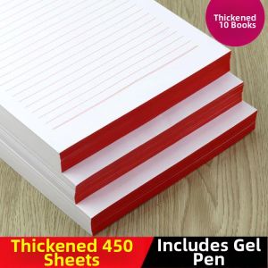 forsso | Thick Red Single Line Letter Paper 16k
