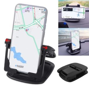 360° Rotate Car Phone Holder Mount Dashboard Adhesive Mobile Phone Hub Bracket for 4.0 To 6.5 Inch Phones GPS Holder