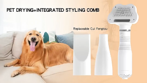 (SG Dliver)3 in1 Pet Grooming Drye Pet Hair Comb Pet Brush Hair Dryer Fast Blow-dryer safe anti-burn 3-pin SG Plug Overheat protection