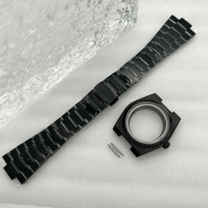 Modification Gold 40mm Sapphire Glass Case Steel Band Suitable for PRX Super Player NH35 NH36/4R/7S Movement 31.8mm Watch Dial