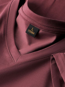 We Are Serious about Making T-shirts V Neck Mercerized Cotton Short Sleeve T-shirt Undershirt Soft Plaid All-Match Mens and Womens