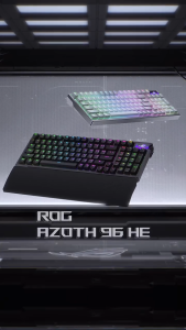 ASUS M902 ROG Azoth 96 HE Gaming Keyboard - Wireless Gaming Keyboard With Hotswappable Magnetic Switches And OLED Display