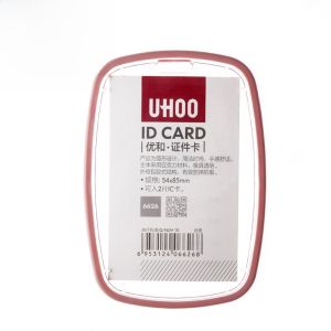 Acrylic Lanyard Card Holder Protective Case for ID Cards Children Students Metro Bus Meal Cards Magnetic Access Control Cards Horizontal Badge Lanyard