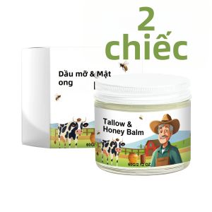 Kem Dưỡng Ẩm Tallow & Mật Ong 60g Dùng Được Cho Cả Nam Và Nữ Nuôi Dưỡng Da Làm Mịn Săn Chắc Kem Dưỡng Mặt Hàng Ngày Giúp Cải Thiện Kết Cấu Da Mềm Mại