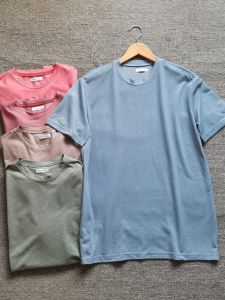 Áo Thun Nam Cotton Nguyên Chất Cổ Tròn Tay Ngắn Mùa Xuân Hè Thoáng Khí Thoải Mái Cho Thanh Thiếu Niên Thường Ngày