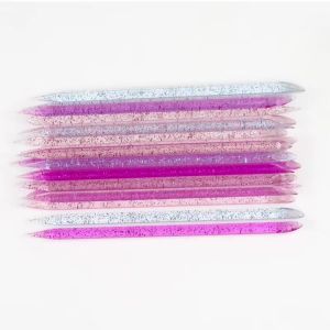 Dụng Cụ Đẩy Biểu Bì Có Thể Tái Sử Dụng Crystal Stick Double End Nail Art Remover Tool Để Chăm Sóc Móng Chân Và Móng Tay Bộ 50/100 Cái