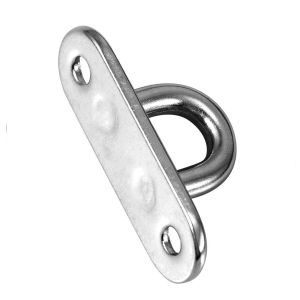 1/2pcs Hook Eye Plate Heavy Oblong Duty Stainless Steel Ceiling Hanger Ring Yoga Swings Hammocks Marine Boat Rigging Accessories